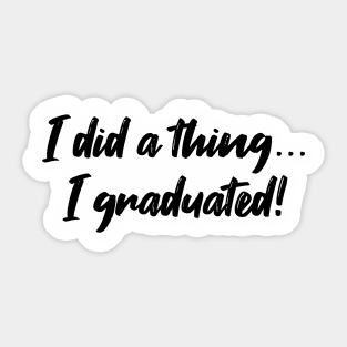 Graduate Sticker